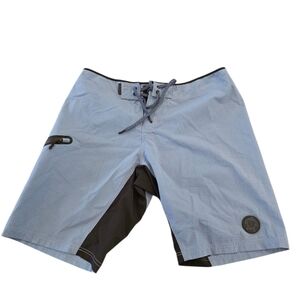 Laird Men’s Light Blue Board Shorts Size 34 – Limited Edition Swim Trunks Turtle